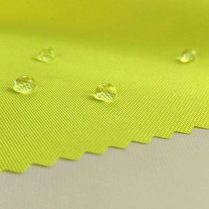 Tissu Oxford fluorescent imperméable enduit de PU en polyester 300D de haute qualité pour combinaisons anti-asbeste et vêtements de travail - Product Image 2