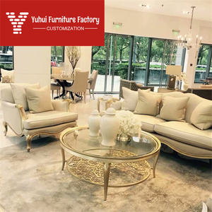 Sofá de Tela de Madera Maciza Estilo Americano, Sofá Moderno de Lujo Ligero, Estilo Europeo <span class=keywords><strong>Simple</strong></span>, Muebles de Sala de Estar de Alta Gama para Villa - Product Image 3