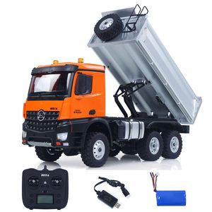 Nuevo 1/14 RC camión volquete <span class=keywords><strong>de</strong></span> semi-aleación 2,4G programación demostración cubo ingeniería construcción modelo chico RC Juguetes - Product Image 2