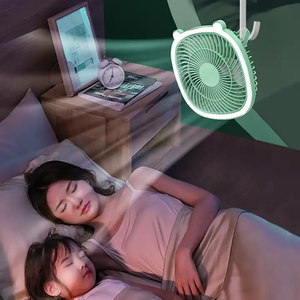 Wholesale USB Charging Home-Use <b>Desk</b> Lighting Fan Wall-Mounted <b>Large</b> Wind Circulation Portable for Dormitory Outdoor Use US - Product Image 2