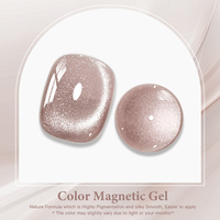 FOUR LILY Fabrikdirektverkauf 10ml Hellrosa Französischer Magnetischer UV-Nagellack Kratzfest Langanhaltend Glitzer-Flasche
