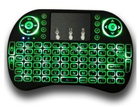 Keyboard Nirkabel I8 2.4G Mini Smart Touch Keyboard Lampu Latar Tiga Warna Marquee 2.4ghz Nirkabel Usb USB 2.0,USB Tipe C Desktop