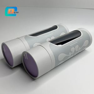 Tubo de papel de fábrica Embalaje Arte Cartón Tubo de papel con ventana Cilindro Contenedor Especias Caja de regalo - Product Image 2