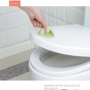 Poignées de tiroir en plastique adhésives sans perçage, robustes, à un seul niveau, adhésives pour armoires et portes en verre dans le salon - Product Image 3