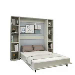 Xijiayi alta qualidade espaço poupança móveis parede cama Murphy cama com armazenamento