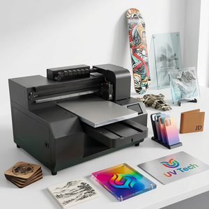 Imprimante UV jet d'encre multicolore entièrement automatique A3 DX7/I3200U pour autocollants DTF, étiquettes, bois et aluminium, avec caméra IA visuelle TPU - Product Image 1
