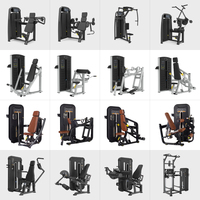 Serie de Máquinas de Gimnasio Profesionales con Selector de Peso, Equipo de Fitness para Entrenamiento de Fuerza, Ideal para Clubes Comerciales