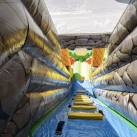 Parc d'attraction modulaire gonflable, ville amusante, jungle, trampoline gonflable, aire de jeux gonflable pour enfants