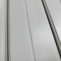 Panel de Techo de PVC Laminado con Diseño de Madera Blanca, Impermeable, Encastrable, Ignífugo, Insonorizante, con 5 Años de Garantía, para Interiores