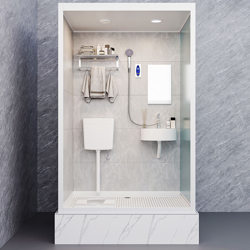 Prefabricated Hotel All in One Bathroom Integrated Shower Bathroom With Toilet - Image 3