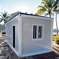 Maison conteneur démontable 10ft 20ft 40ft, unité préfabriquée en kit, portable pour bureau de chantier et dortoir du personnel