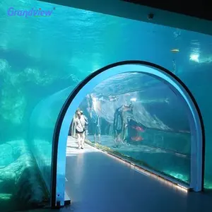 Transparente Unterwasser-Acrylglas-Tunnel aquarien
