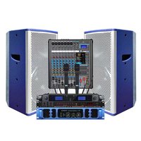 Nouvelle Enceinte Passive Professionnelle 12 pouces 1000W Bleue pour DJ et KTV avec Mixeur, Microphone et Processeur pour Ensemble Complet - Grande Usine de Guangzhou