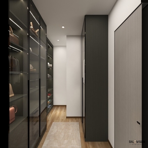 Armoire en bois encastrée au design de luxe moderne de haute qualité Rangement en contreplaqué <span class=keywords><strong>blanc</strong></span> Placard de marche <span class=keywords><strong>Convertible</strong></span> Dernier modèle - Product Image 3