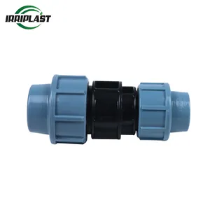 Agricultural Irrigation Pipe Fitting PN16 Hdpe Compression Fitting Pp Coupling For Water Supply