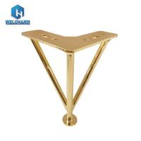 Pieds de meubles modernes en métal doré de 150 mm, pieds de canapé triangulaires pour canapé et table, pour la maison, le bureau et les hôtels, accessoires de salon