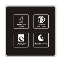 Zak — sonnette LED tactile style 86, porte électronique, LOGO de chambre, signe de numéro de salle, ne change pas de couleur, interrupteur intelligent