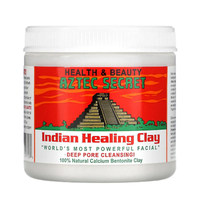 Masque facial en argile verte pour la réparation de la peau, l'élimination de l'acné et le nettoyage en profondeur des pores, secret aztèque américain original, soin indien.