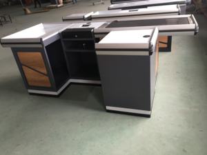 Nuevo estilo comercial Metal Checkout Counter Bill Desk Supermercado Checkout <span class=keywords><strong>Caja</strong></span> <span class=keywords><strong>registradora</strong></span> - Product Image 4