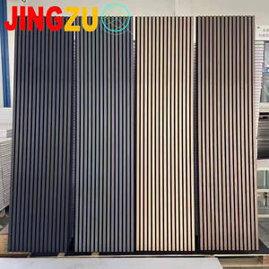 Panneaux acoustiques en bois MDF DIY <span class=keywords><strong>anti</strong></span>-bruit, diffuseurs, pour murs et plafonds, avec placage bois, prix entrepôt - Product Image 1