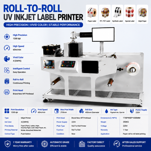 Impresora UV de Etiquetas de Una Sola Pasada, Automática, de Alta Velocidad, Impresión en 4 Colores CMYK para Etiquetas de Papel, PP, PET y Materiales Sintéticos - Product Image 1