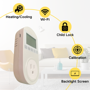 16 ए उच्च गुणवत्ता वाले स्मार्ट वाईफाई थर्मोस्टेट के साथ यूके फ्रान्स सॉकेट तापमान नियंत्रण के साथ इलेक्ट्रिक हीटिंग थर्मोस्टेट - Product Image 1
