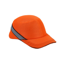 Casco ligero de protección de seguridad personalizado, gorras de béisbol ajustadas, función de modelo de lugar de impacto, gorras de construcción lateral