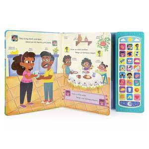 Idioma dual Inglés y <span class=keywords><strong>Español</strong></span> Primeras <span class=keywords><strong>palabras</strong></span> Botón de sonido programable Libro Aprendizaje inteligente para niños y niños en edad preescolar - Product Image 3