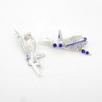 Broche en forme d'avion en strass de style mixte, livraison gratuite, bijoux pour femmes, broche pour cadeaux