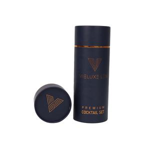 Boîte d'emballage biodégradable populaire avec estampage à chaud en feuille d'or personnalisée, tube en papier rond pour bouteille de vin en carton - Product Image 3