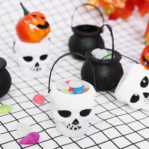 Mini Halloween Bonbons Seau Pot Sorcière Squelette <span class=keywords><strong>Chaudron</strong></span> Titulaire Jar Trick or Treat Halloween Party Décoration Props Enfants <span class=keywords><strong>Jouet</strong></span> - Product Image 2