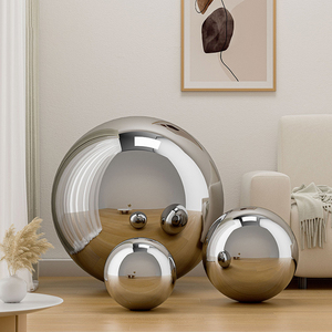 Varios tamaños Suministro 201 304 Chapado en Navidad Durable Titanio Acero inoxidable Bola de <span class=keywords><strong>metal</strong></span> dorado Esfera hueca - Product Image 6