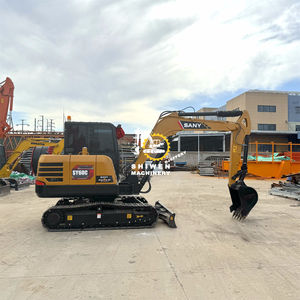 6ton utilisé SANY SY60C Mini excavatrice avec moteur et pompe basses heures d'occasion à vendre - Product Image 4