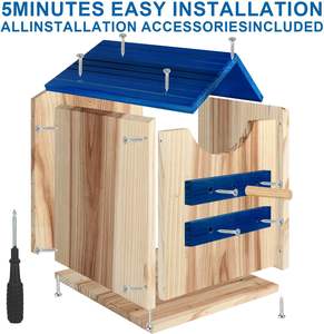 Большая деревянная коробка для совы - Product Image 2