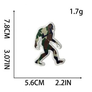 Parche Bordado Termoadhesivo de Color Verde con Diseño de Bigfoot Adventure para Ropa, Sombreros y Bolsos - Product Image 3
