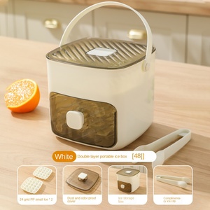 Seau à glaçons en silicone de qualité alimentaire grande capacité avec moule à glaçons facile à démouler et film en plastique pour glaçons - Product Image 6