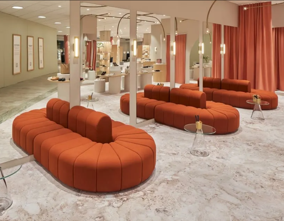 美品✨ベルベット ラウンジソファ org.jpg