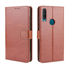 Đứng Lật PU Leather Khe Cắm Thẻ Wallet Điện Thoại Di Động Bảo Vệ Bìa Trường Hợp Đối Với <span class=keywords><strong>Alcatel</strong></span> One Touch 3X 2019 - Product Image 3