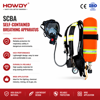 Respirateur à air à pression positive pour incendie 6,8 L, SCBA de sécurité, fournisseur d'équipement de lutte contre l'incendie, respirateur de plongée en fibre de carbone pour la survie