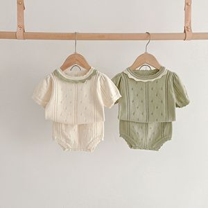Biểu Tượng Tùy Chỉnh Trẻ Sơ Sinh Bé Dệt Kim Unisex Romper Trẻ Em O-Cổ Áo Len Cardigan Trẻ Sơ Sinh 100% Cotton Đan Áo Len Thiết Lập - Product Image 1