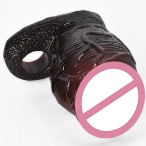 Funda de Silicona para Pene FAAK, Extensible, Realista, Hueca, con Anillo Antideslizante, Juguetes Sexuales para Hombres, Alargador de Pene - Product Image 2