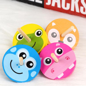 Hoye craft – mini <span class=keywords><strong>toupie</strong></span> en bois pour enfants, design <span class=keywords><strong>de</strong></span> <span class=keywords><strong>dessin</strong></span> <span class=keywords><strong>animé</strong></span>, prix bon marché - Product Image 4