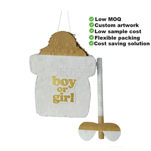 Piñata Personalizzata Fatta a Mano <span class=keywords><strong>per</strong></span> Rivelazione del Sesso, Giochi <span class=keywords><strong>per</strong></span> <span class=keywords><strong>Feste</strong></span> <span class=keywords><strong>di</strong></span> Bambini, Divertente Giocattolo in Carta Velina <span class=keywords><strong>per</strong></span> Eventi - Product Image 2