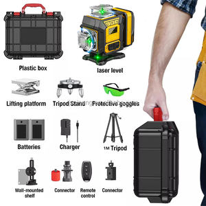 Niveau laser vert 4D 16 lignes à <span class=keywords><strong>prix</strong></span> d'usine, auto-nivelant 360° horizontal et vertical avec trépied réglable, outil Nivel Laser - Product Image 2