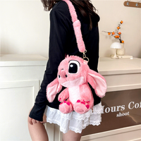 Nouveau Sac à Dos en Peluche Stitch pour Bébé, Sac à Bandoulière, Poupée de Machine à Griffes, Sac Fourre-tout Dessin Animé, Sac Bandoulière, Cadeau pour Couple, Vente Chaude en Gros