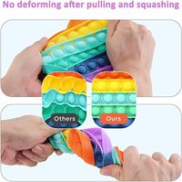 Jouets sensoriels en silicone à bulles pour la décompression, soulagement du stress, anti-anxiété, produits sportifs et de divertissement