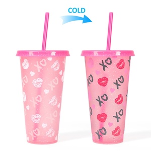 Copo de Plástico Sensível à Temperatura que Muda de Cor 2025, Copo Colorido de Natal, Copo de Café para Halloween - Product Image 6