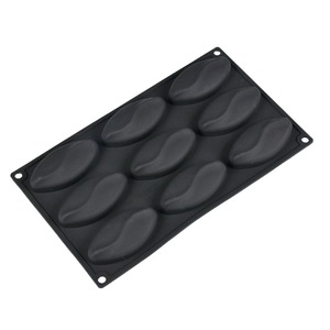 9 Cavity Leaves Cake <b>Silicone</b> Mould Tart Ring Mold Pastry <b>Bakeware</b> Mousse Dessert Decorating Tray Baking Tool - Product Image 3