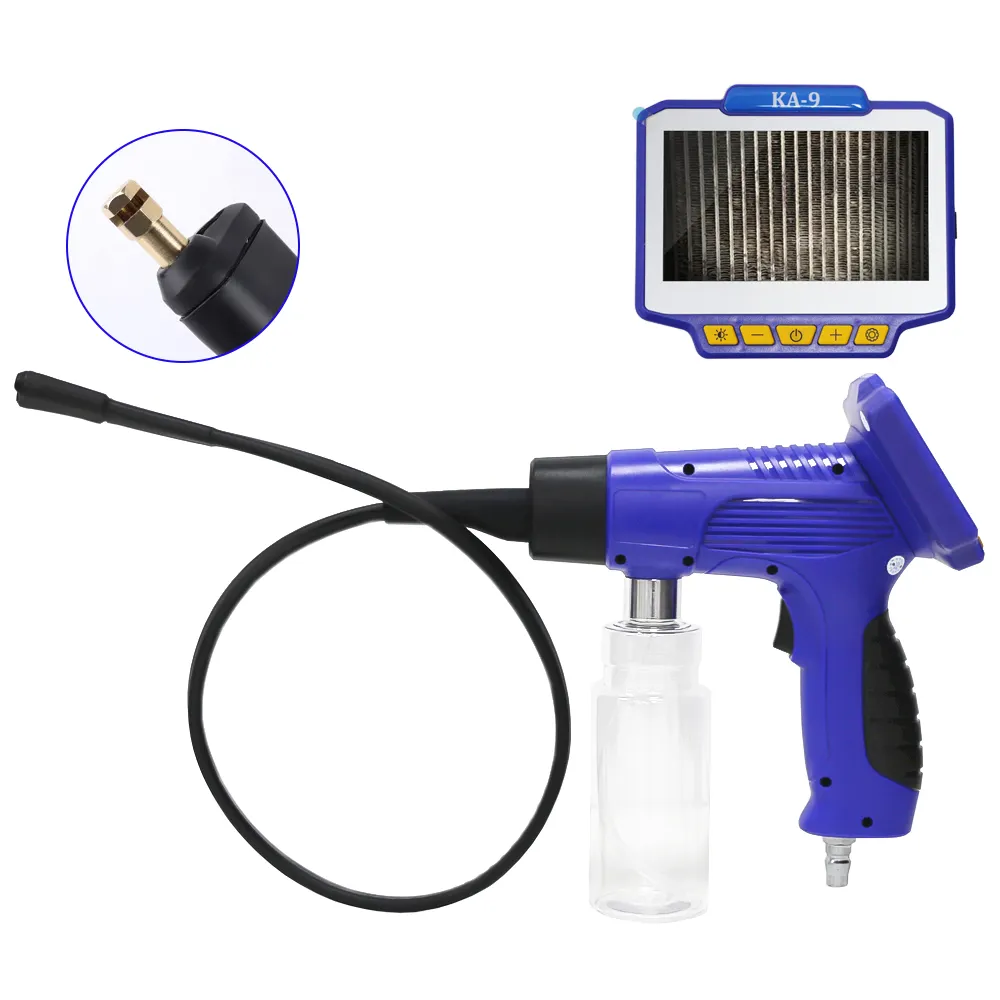 Xe điều hòa không khí làm sạch borescope thiết bị bay hơi hộp hình ảnh phun Cleaner phun trực tiếp bên phun với 4.3 inch màn hình hiển thị