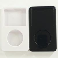 Funda Protectora Rígida Transparente Negra y Blanca para iPod 5ta, 5.5ta Generación Video 60GB 80GB, 6ta Generación Classic 160GB, para Carcasa de 13.5mm